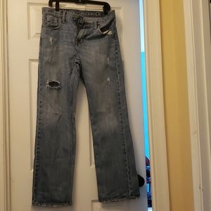 American Eagle Bootcut Ripped Jeans